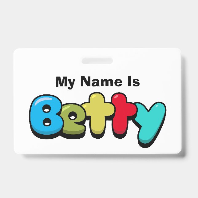 Betty Badge (Front)