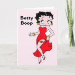 Betty Boop Greeting Card