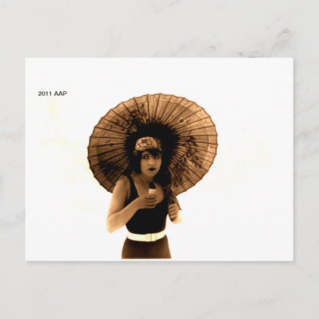 Betty Compson beauty in bathing suit Postcard (Front)