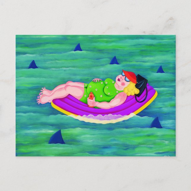 Betty Drifts Away Postcard (Front)