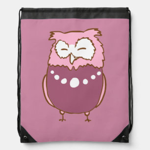 Betty owl drawstring bag