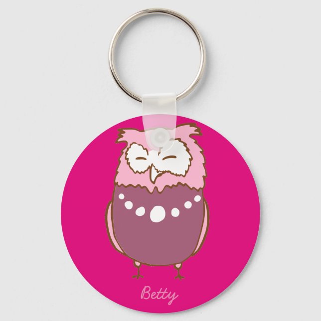 Betty owl keychain (Front)