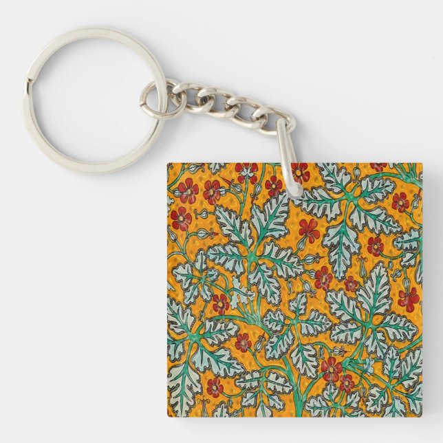 Betty's Yellow Flowers Keychain (Front)