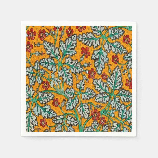 Betty's Yellow Flowers Napkins (Front)