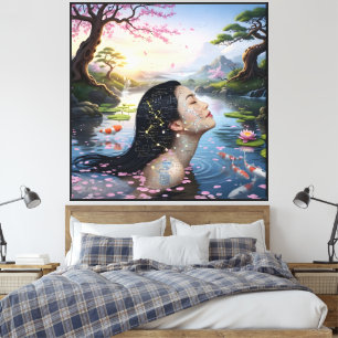 "Between Blossom and Formula"– A Digital Portrait Canvas Print