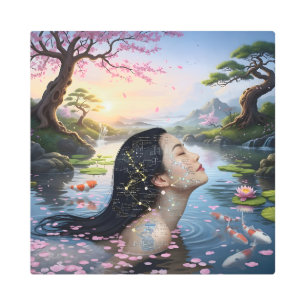 "Between Blossom and Formula"– A Digital Portrait Metal Print
