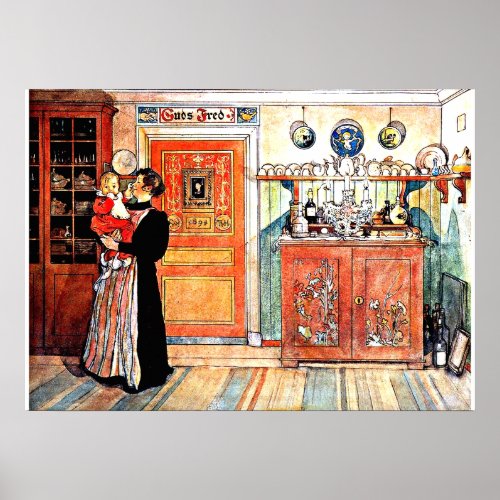 Between Christmas and New Aco Carl Larsson art Poster