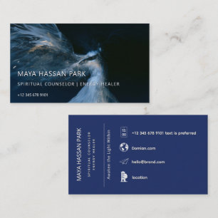 Between Earth and Stars Winged Angel Business Card