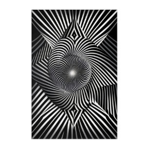 Between Lines and Dimensions Acrylic Print