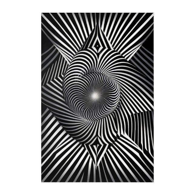 Between Lines and Dimensions Acrylic Print (Front)