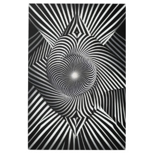 Between Lines and Dimensions Metal Print