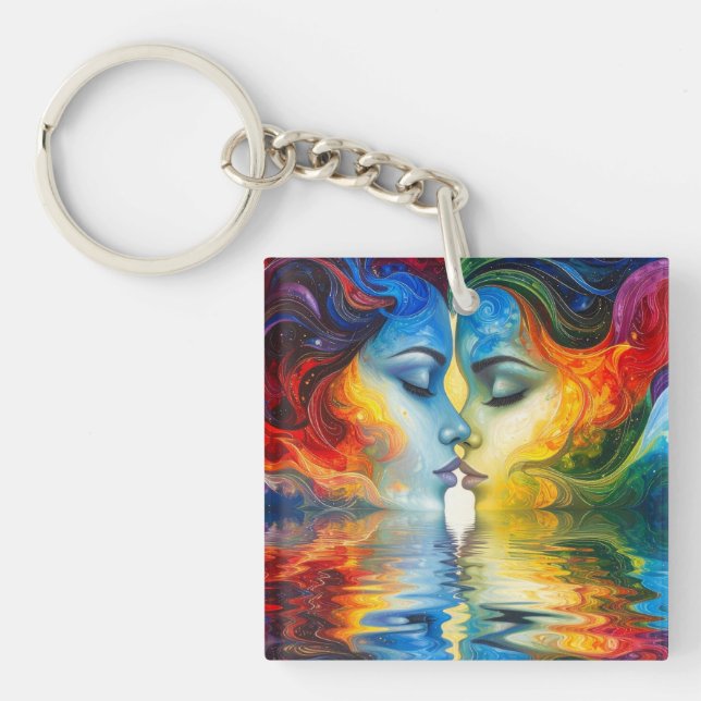 Between Mirror and Memory Keychain (Front)