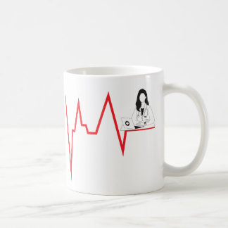 Between pulse and action coffee mug