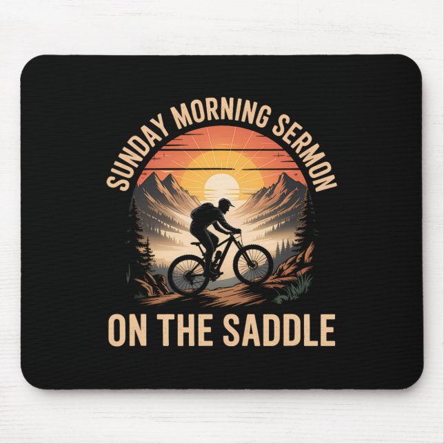 Between Soccer And Chores Mountain Biking Dad  Mouse Pad (Front)