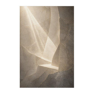 Between Stone and Light — Aurema (Portrait) Acrylic Print