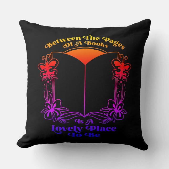 Between The Pages Of A Book  Throw Pillow (Front)