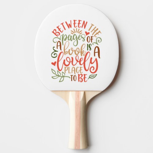 Between The Pages Of Book Ideas Ping Pong Paddle