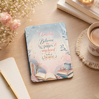 Between the Pages Personalized Name Book Lover Kindle Cover