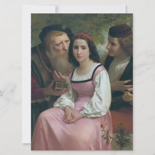 Between Wealth and Love by Bouguereau Card