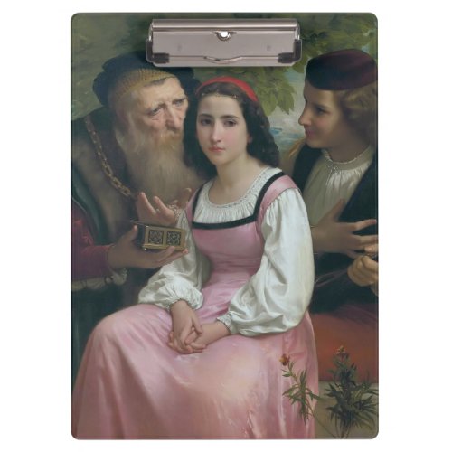 Between Wealth and Love by Bouguereau Clipboard