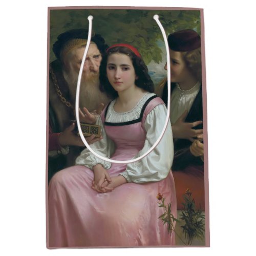 Between Wealth and Love by Bouguereau Medium Gift Bag