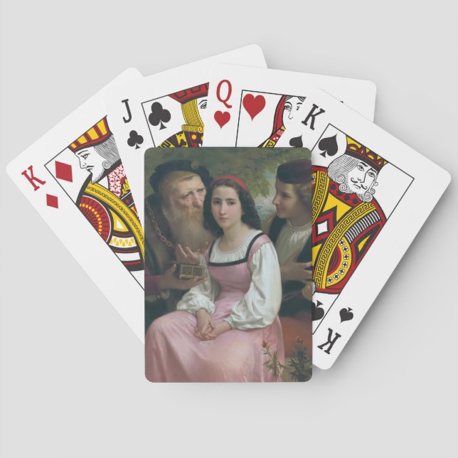 Between Wealth and Love (by Bouguereau) Poker Cards (Back)