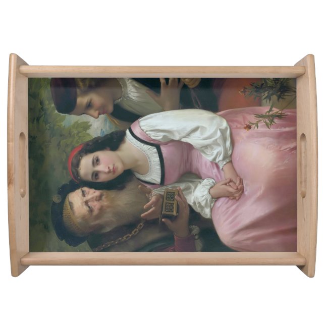 Between Wealth and Love (by Bouguereau) Serving Tray (Front)
