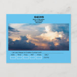 Beuatiful Sky And Clousd Qsl Card at Zazzle