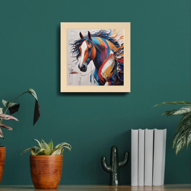 Beutiful Hors Framed Art (Living Room 2)