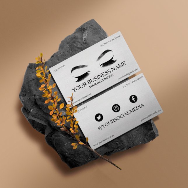 Beuty lashes business cards for lash makers, brow  (Creator Uploaded)