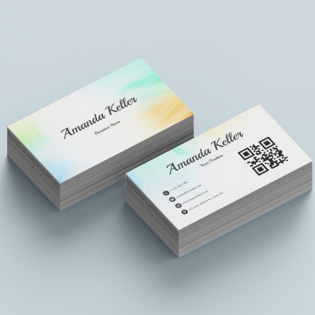 Beuty Watercolor  Business Card (Creator Uploaded)