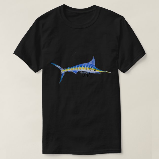 Bevel Tuna Marlin  T-Shirt (Design Front)