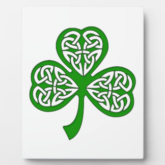 Beveled Celtic Knot Shamrock Plaque