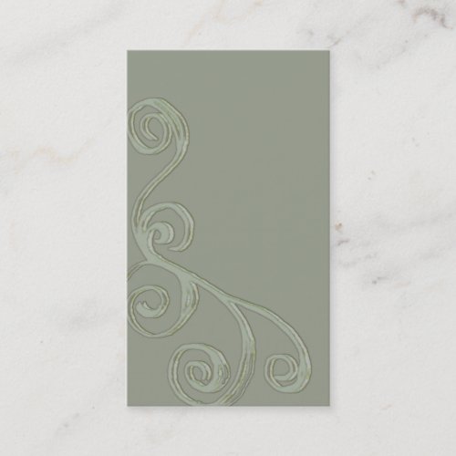 Beveled Scroll Template Business Card