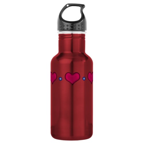 Beverage Bottle Cute Hearts Stainless Steel Water Bottle