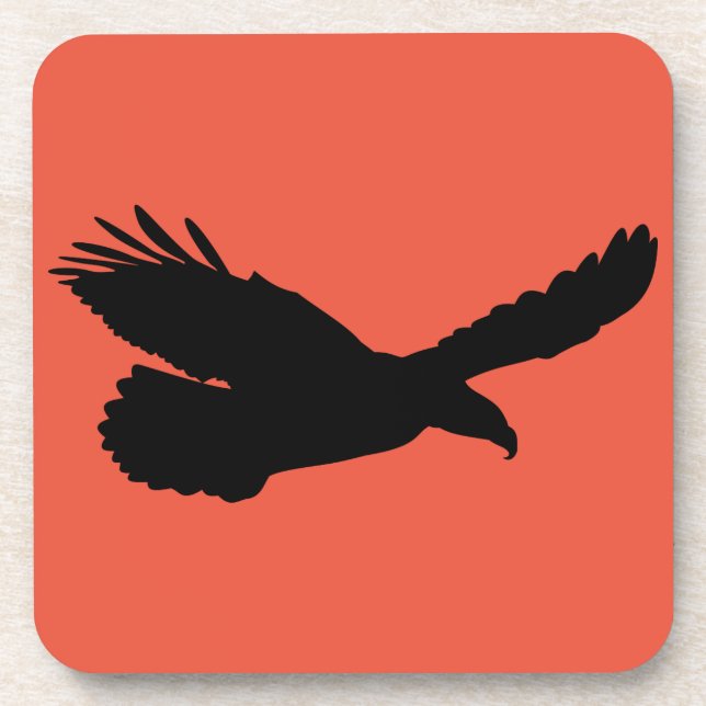 Beverage Coaster with Flying Eagle Custom Colors (Front)