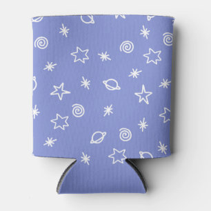 Beverage Cooler Blue Space Doodle Stars Planets