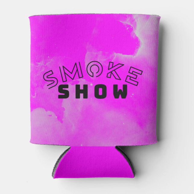 Beverage Cooler Smoke Show Hot Pink Magenta (Front)