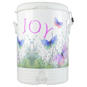 Beverage Cooler with Butterflies