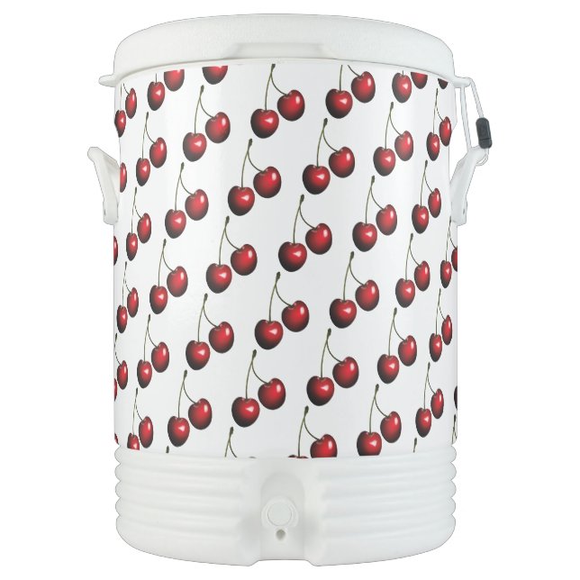 Beverage Cooler with Cherries (Front)