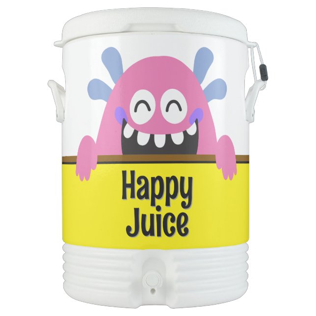 Beverage Dispenser Happy Juice Igloo Cooler (Front)
