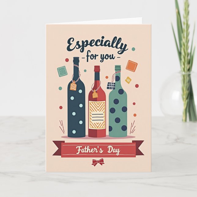 Beverage Fathers Day Banner Card (Front)