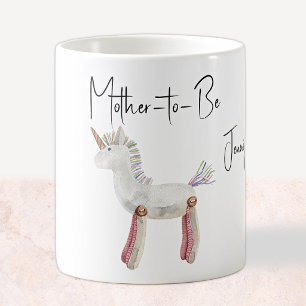 Beverage Mug Mother-to-Be Vintage Unicorn Toy
