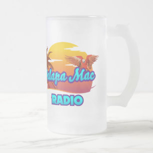 Beverage Mug- Tall Frosted Glass Beer Mug