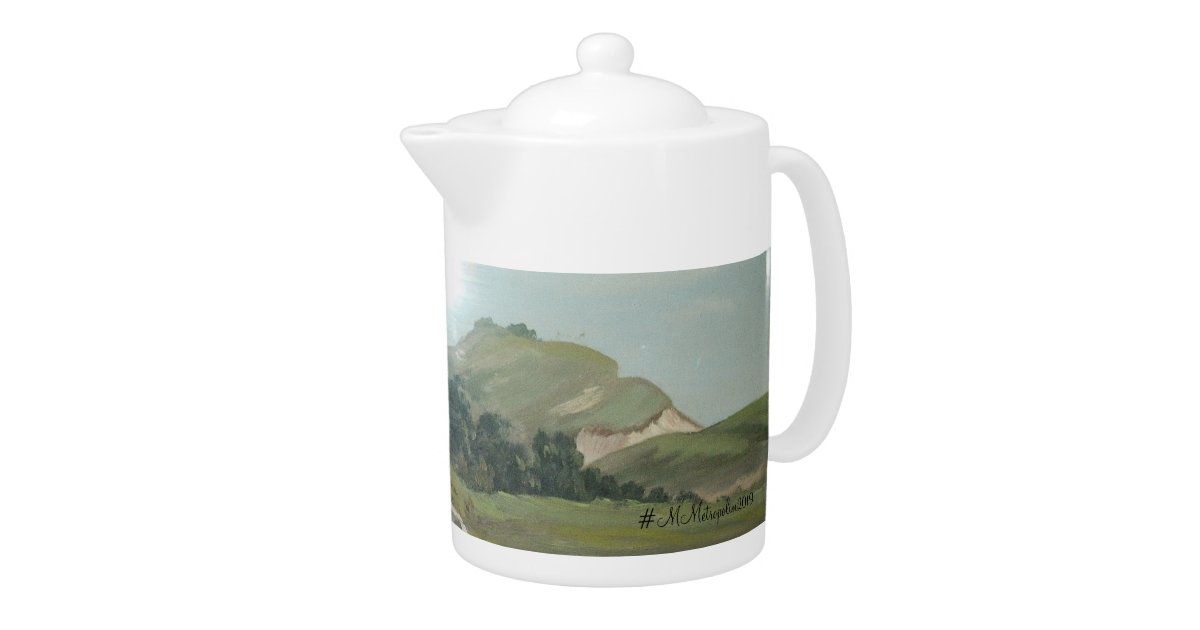 Beverage Server Hot Cold Cafe Tea Coco Pitcher Teapot Zazzle Com