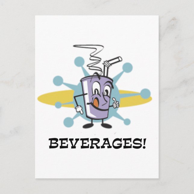 Beverages Postcard (Front)
