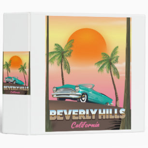 Beverly Hills California 3 Ring Binder