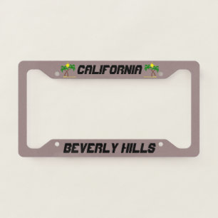 Beverly Hills California Custom License Plate Fram Frame