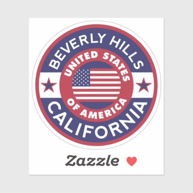 BEVERLY HILLS, California Sticker (Sheet)