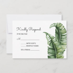 Beverly Hills Hotel Inspired Banana Leaf Response